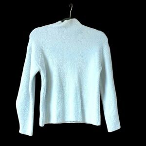 T Tahari size XS light gray long sleeve mock neck sweater